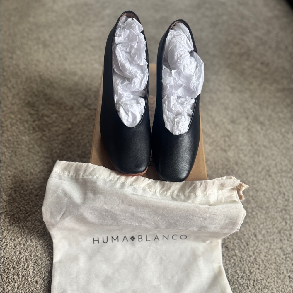 NEW HUMA BLANCO Salvador coal 37 pump heel